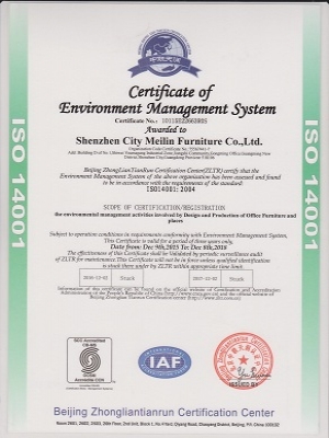 環境管理體系認證證書-英文