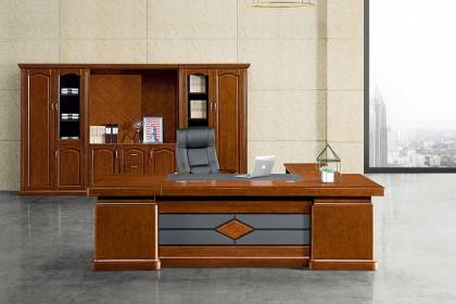 傳統實木油漆大班臺