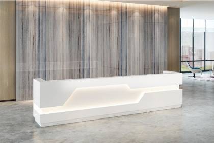 現代時尚烤漆辦公前臺