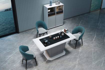 輕奢現代辦公茶臺桌