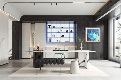 現代時尚玻璃茶幾